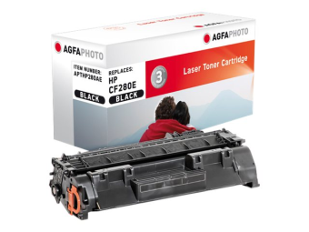 AgfaPhoto Schwarz - kompatibel - Tonerpatrone (Alternative zu HP 80A HP CF280A)