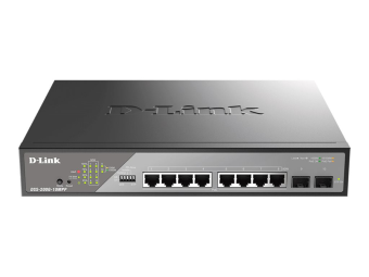 D-Link DSS 200G-10MPP - Switch - managed - 8 x 101001000 (PoE)