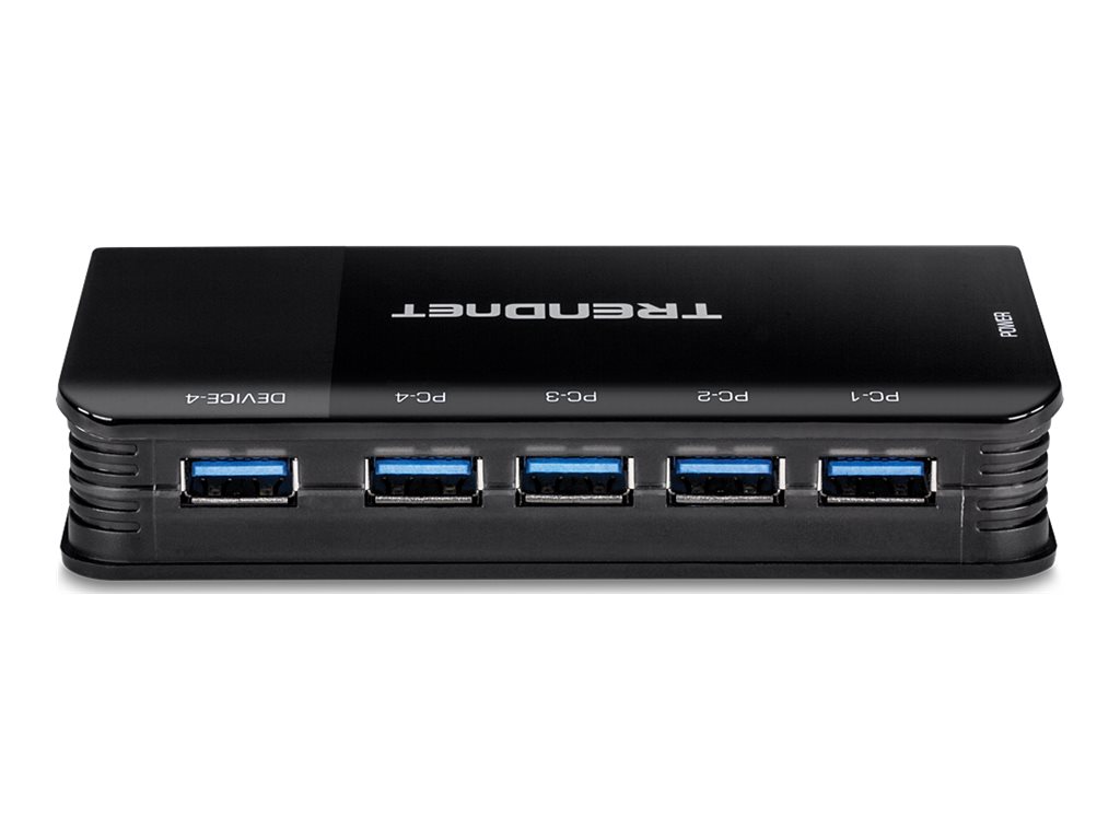TRENDnet TK-U404 - Hub - 4 x USB 3.1 (für PCs) + 4 x USB 3.1 (für Geräte)