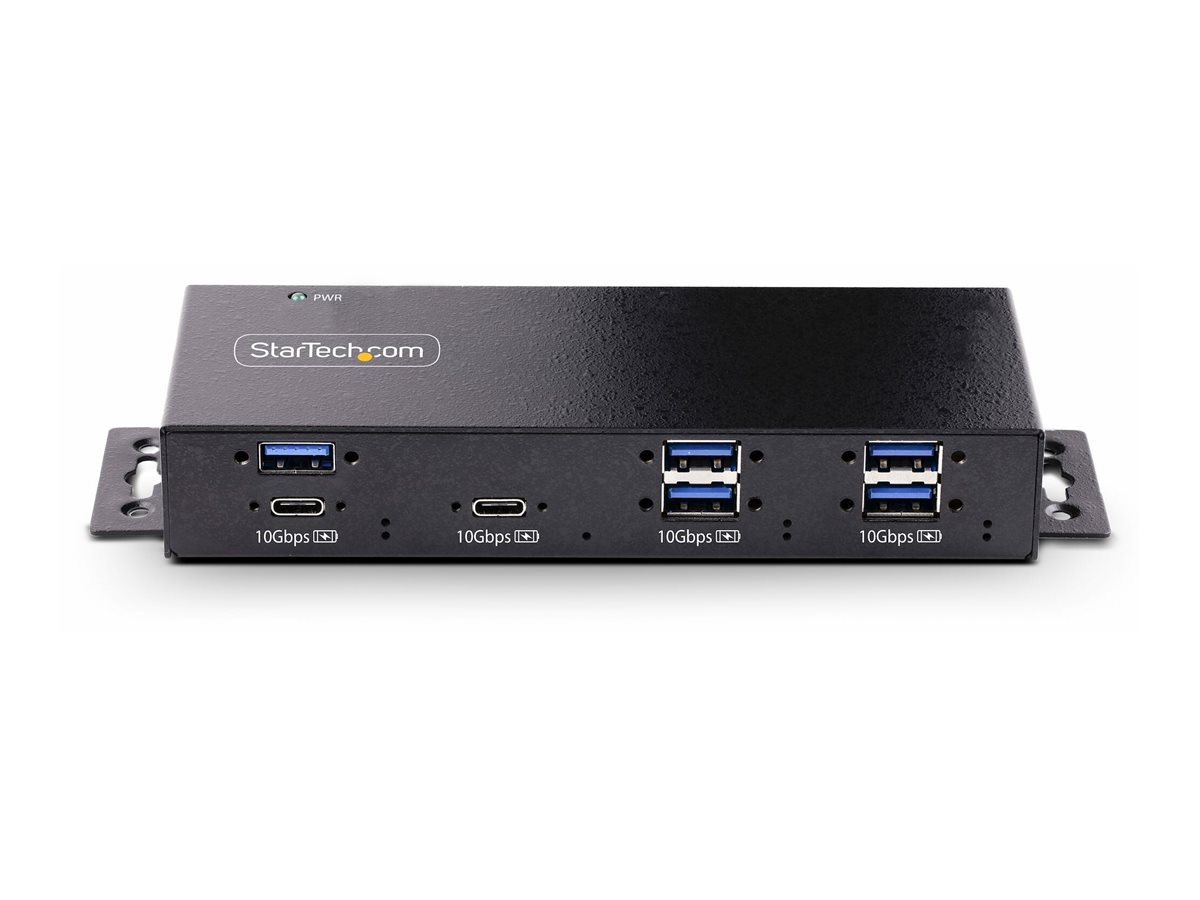 StarTech.com 7-Port Industrial USB Hub 10Gbps Hub, Metal, Mountable, TAA
