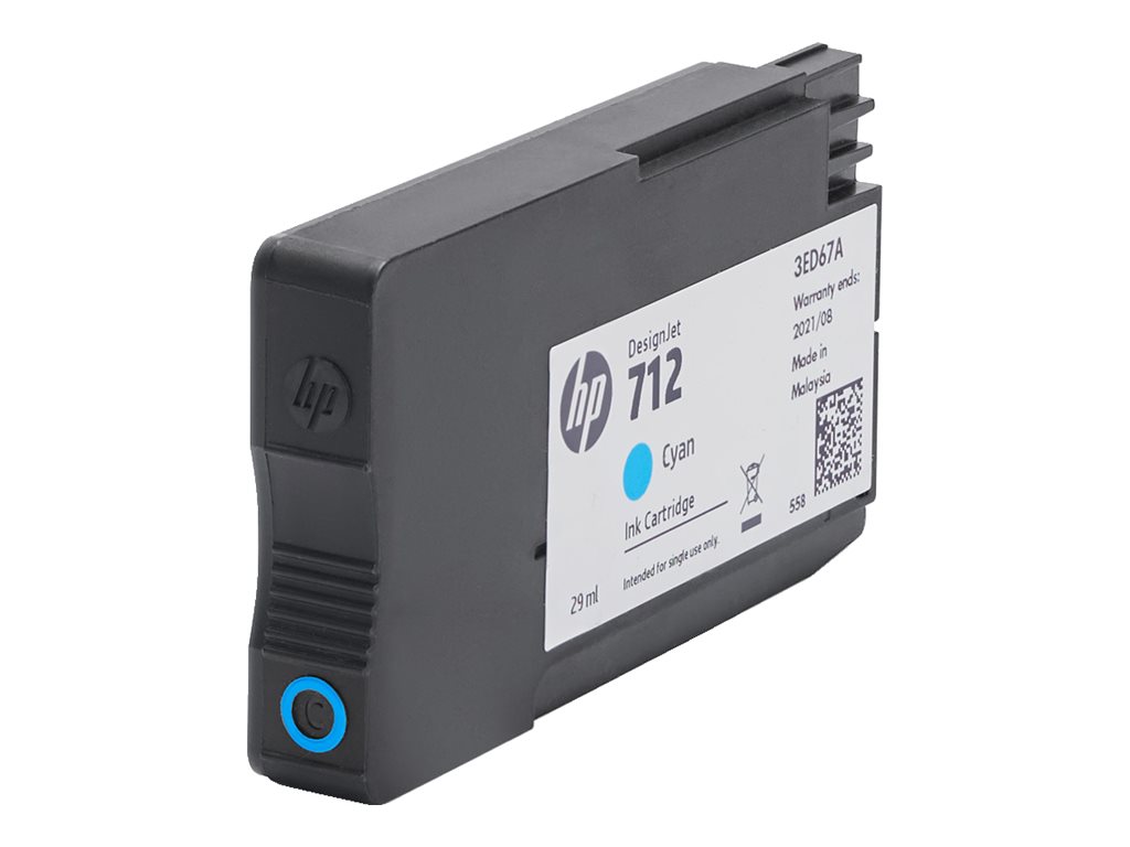 HP 712 - 3er-Pack - 29 ml - Cyan - original - DesignJet