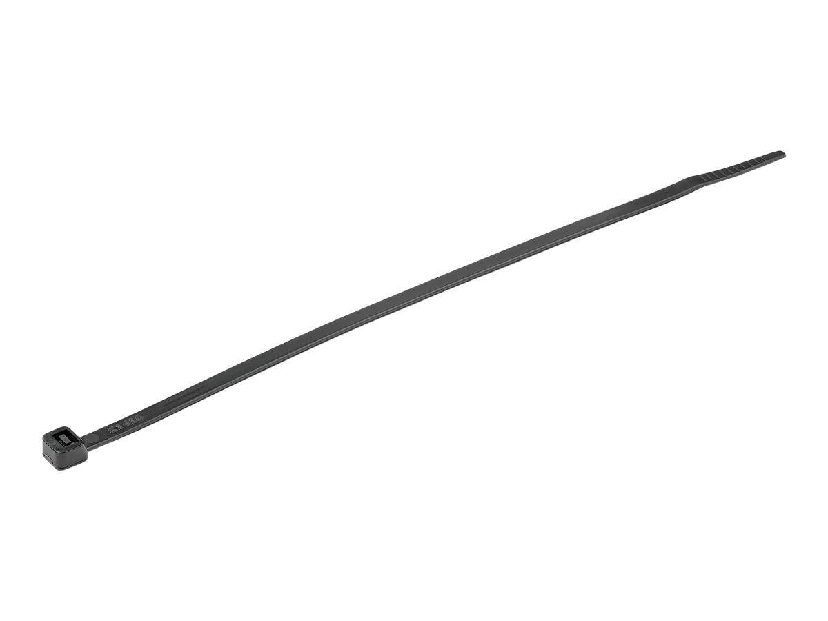 StarTech.com 8"(20cm) Cable Ties, 2-18"(55mm) Dia, 50lb(22kg) Tensile Strength, Nylon Self Locking Zip Ties, UL Listed, 1000 Pack, Black (CBMZT8BK)