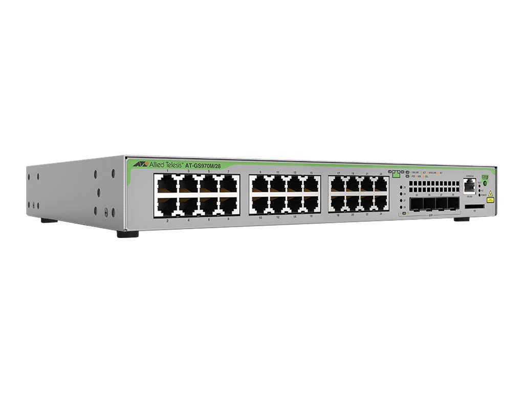 Allied Telesis CentreCOM AT-GS970M28PS - Switch - L3 - managed - 24 x 101001000 (PoE+)