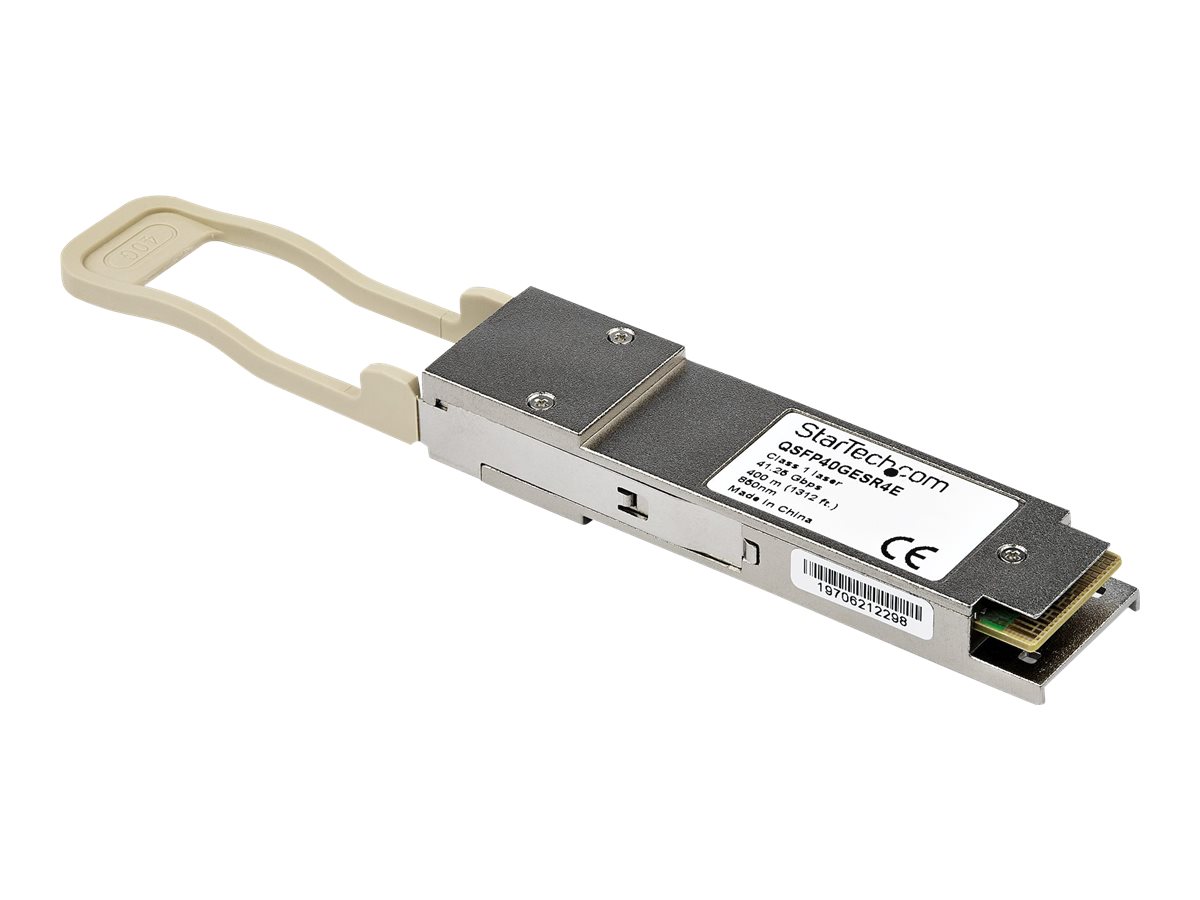 StarTech.com QSFP-40G-ESR4-ST Transceiver Modul (QSFP Module 40GBase-BIDI Dell EMC kompatibel Glasfaser 850nm LC Multimode mit DDM)