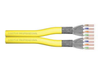 DIGITUS CAT 7A SFTP, Datenkabel - Verlegekabel, 500 m, Duplex, Cca, GHMT PVP zertifiziert