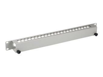 EFB Elektronik EFB-Elektronik - Kabelführungsplatte für Schaltschrank - Rack montierbar - Hellgrau, RAL7035 - 1U - 48.3 cm (19")