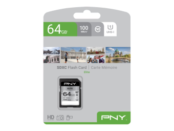 PNY Elite - Flash-Speicherkarte - 64 GB - UHS-I U1  Class10