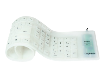 LogiLink Flexible Waterproof - Tastatur - PS2 USB