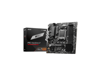 MSI PRO B650M-P - AMD - Sockel AM5 - AMD Ryzen 7000 Series - Sockel AM5 - DDR5-SDRAM - 192 GB