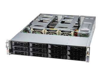Supermicro UP SuperServer 521C-NR-G1 - Server - Rack-Montage - 2U - 1-Weg - 1 x Xeon Silver 4510  2.4 GHz - RAM 128 GB - SATASAS - Hot-Swap 8.9 cm (3.5)