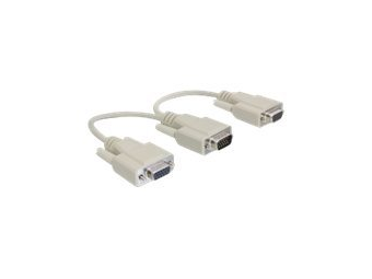 Delock Adapter VGA male  female - VGA-Adapter - HD-15 (VGA)