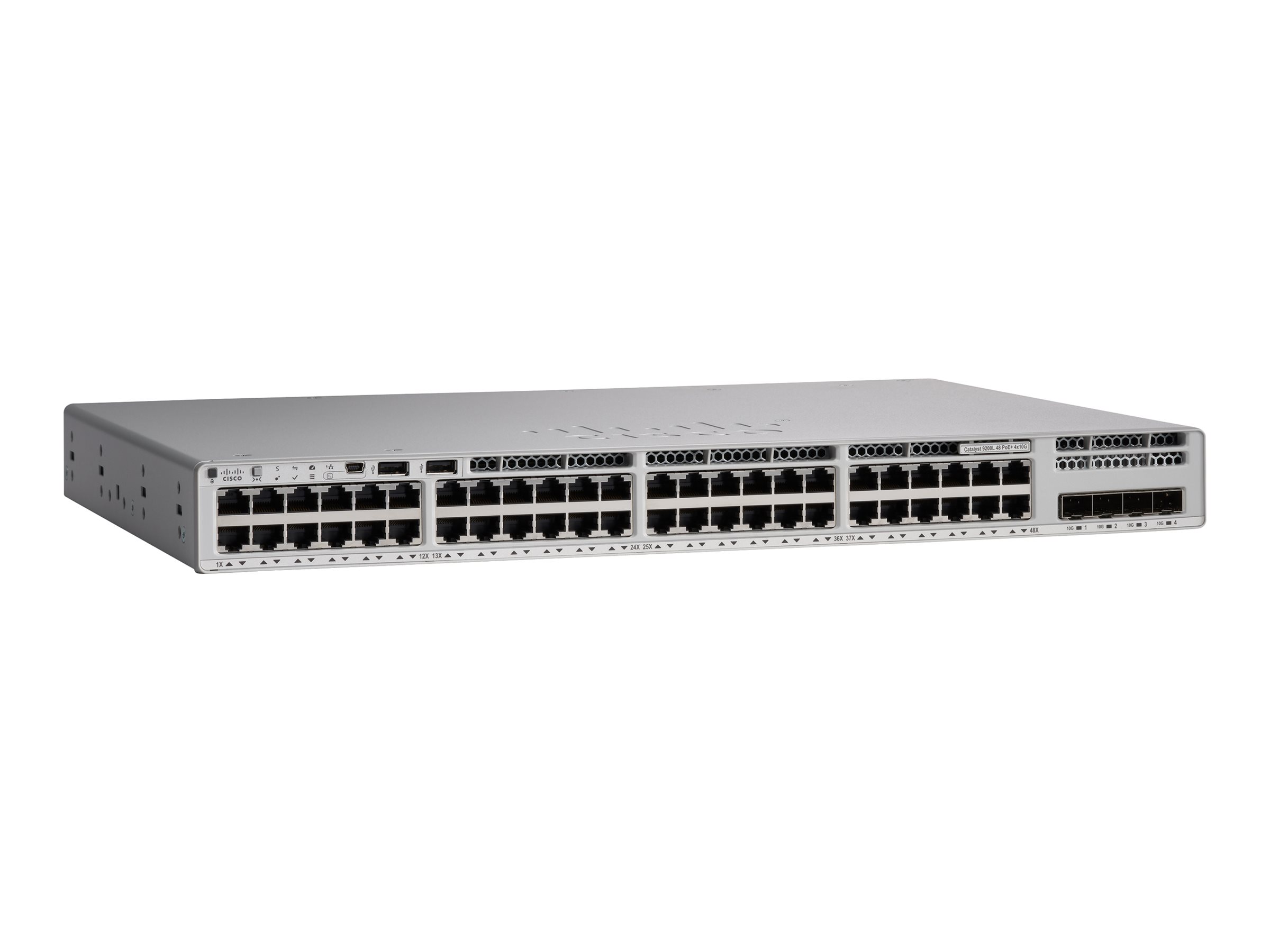 Cisco Meraki Catalyst 9200L-48P-4X - Switch - L3 - managed - 48 x 101001000Base-T (PoE+)
