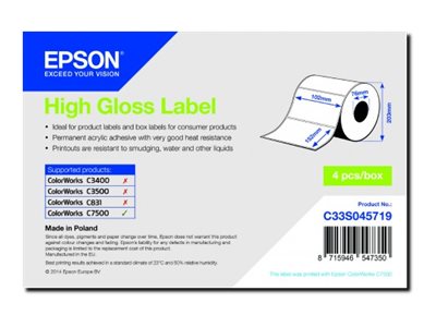 Epson Hochglänzend - 102 x 152 mm 800 Etikett(en) (1 Rolle(n)
