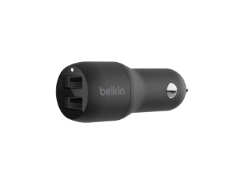 Belkin BoostCharge Dual Charger - Auto-Netzteil - 24 Watt - 4.8 A - 2 Ausgabeanschlussstellen (USB)