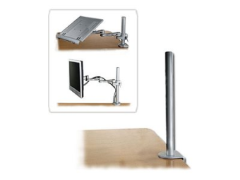 Lindy Desk Clamp Pole - Montagekomponente (C-Klammer, Montagestange)
