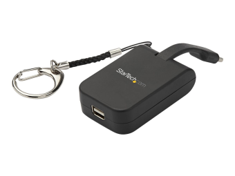 StarTech.com Kompakter USB-C auf mDP-Adapter - 8K 60Hz4K USB-C auf mDP-1.4-Videokonverter mit Schlüsselring - USB-C DP Alt Mode (HBR3 HDR DSC)