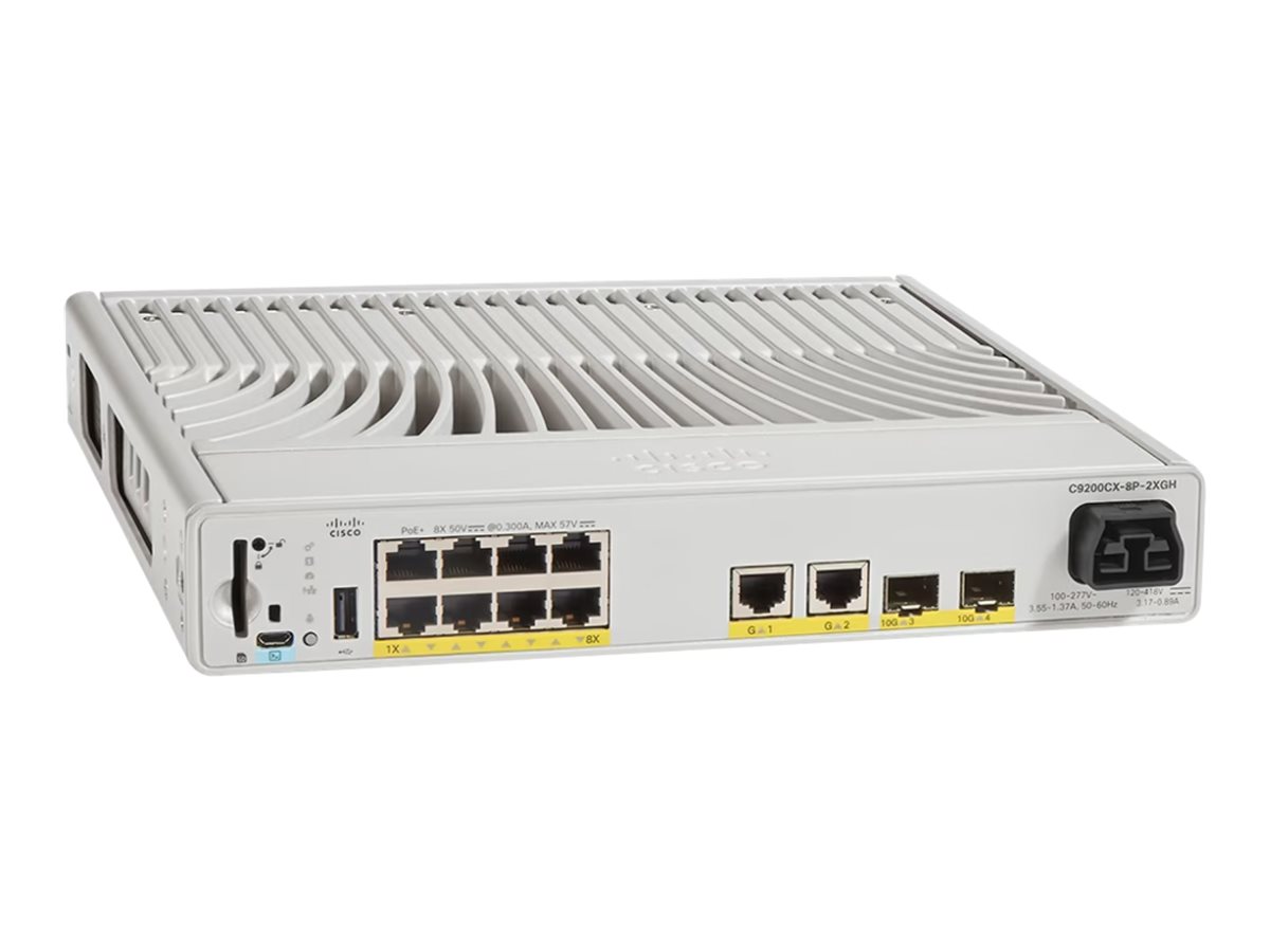 Cisco Catalyst 9200CX - Network Essentials - Switch - kompakt - L3 - managed - 8 x 101001000 (PoE+)
