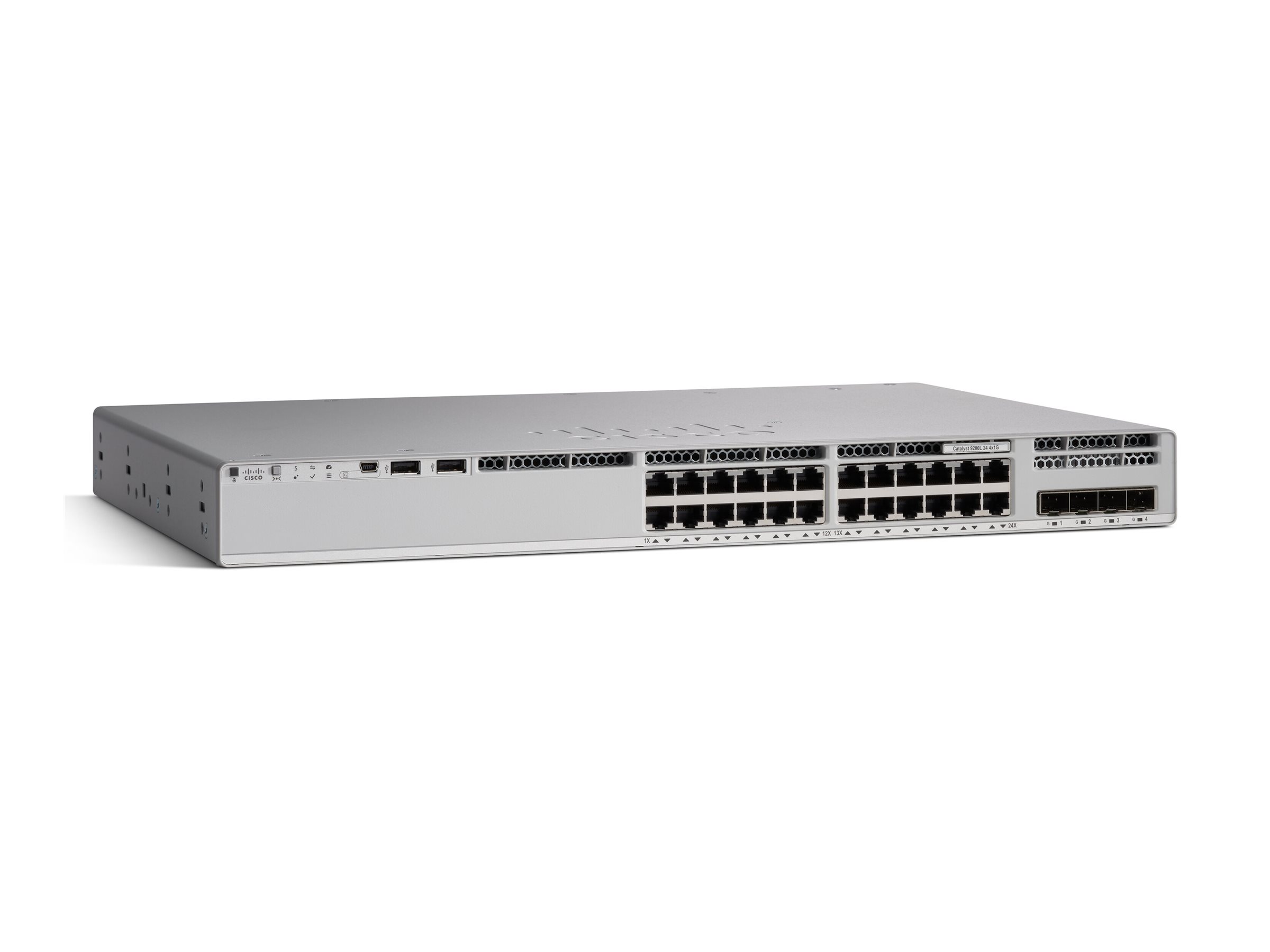 Cisco Catalyst 9200L - Network Advantage - Switch - L3 - 24 x 101001000 + 4 x Gigabit SFP (Uplink)