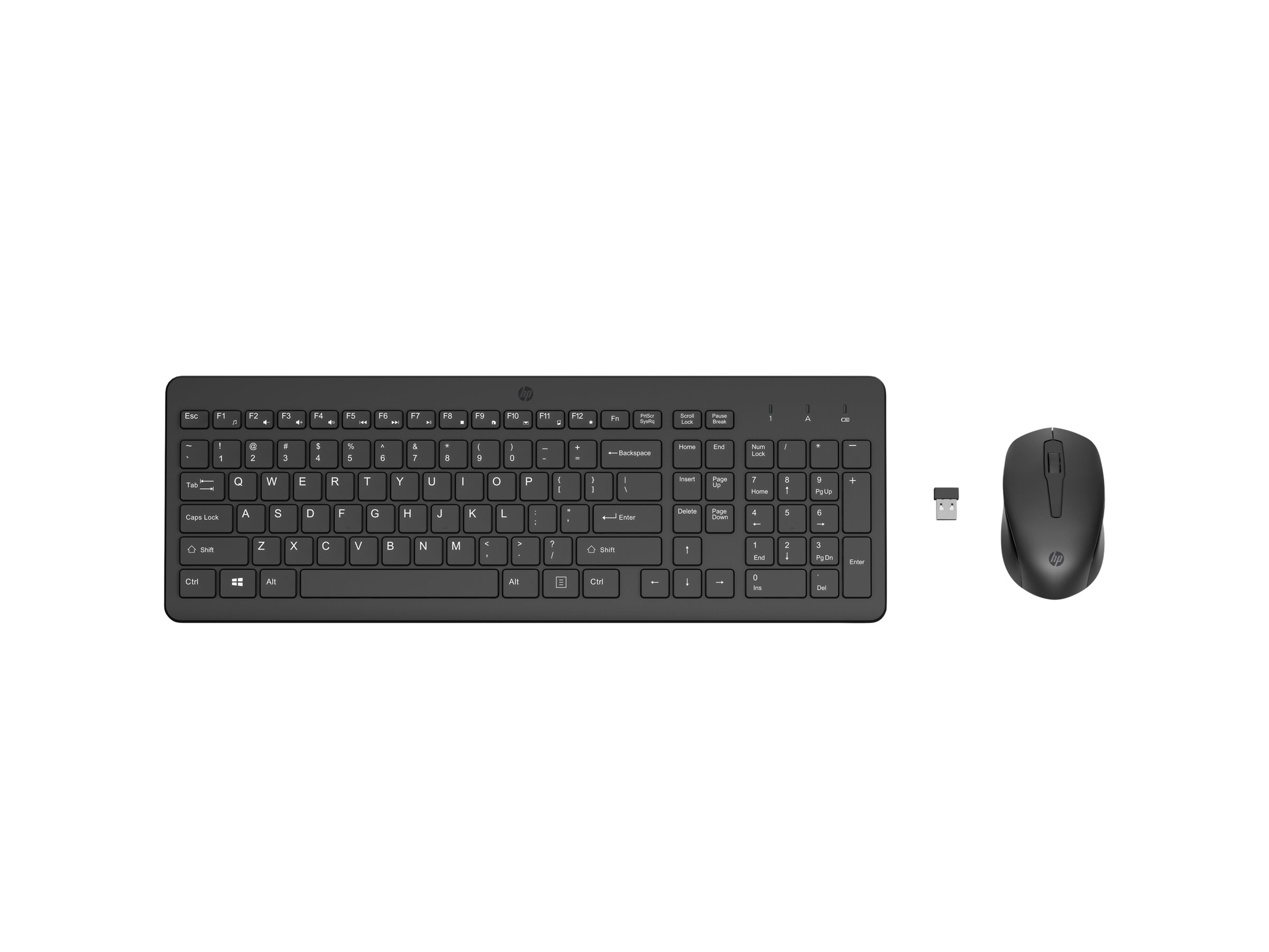 HP 330 - Tastatur-und-Maus-Set - kabellos - 2.4 GHz