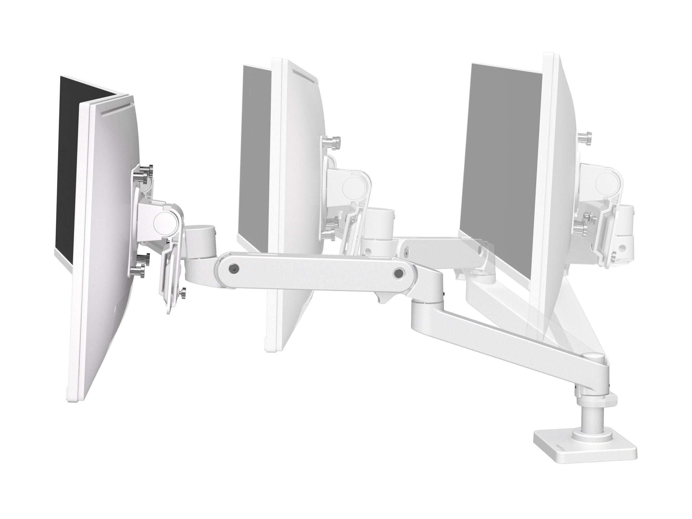 Ergotron LX Pro - Befestigungskit (Dual Direct Arm) - für 2 LCD-Displays - Aluminium - weiß - Bildschirmgröße bis zu 68,6 cm (bis zu 27 Zoll)