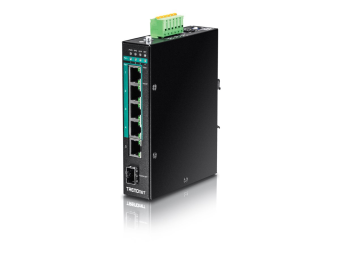 TRENDnet TI-PG541I - Switch - managed - 4 x 101001000 (PoE+)