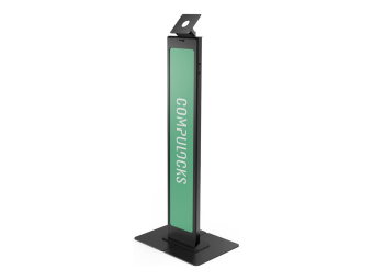 Compulocks Brandable VESA Floor Stand for Screens Up to 32 Inches - Aufstellung - für LCD-Display - brandable, mit großer Basisplatte - Schwarz - Bildschirmgröße bis zu 81,3 cm (bis zu 32 Zoll)