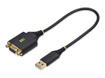 StarTech.com 1ft30cm USB to Null Modem Serial Adapter Cable, FTDI, RS232 - Kabel USB  seriell - USB (M)