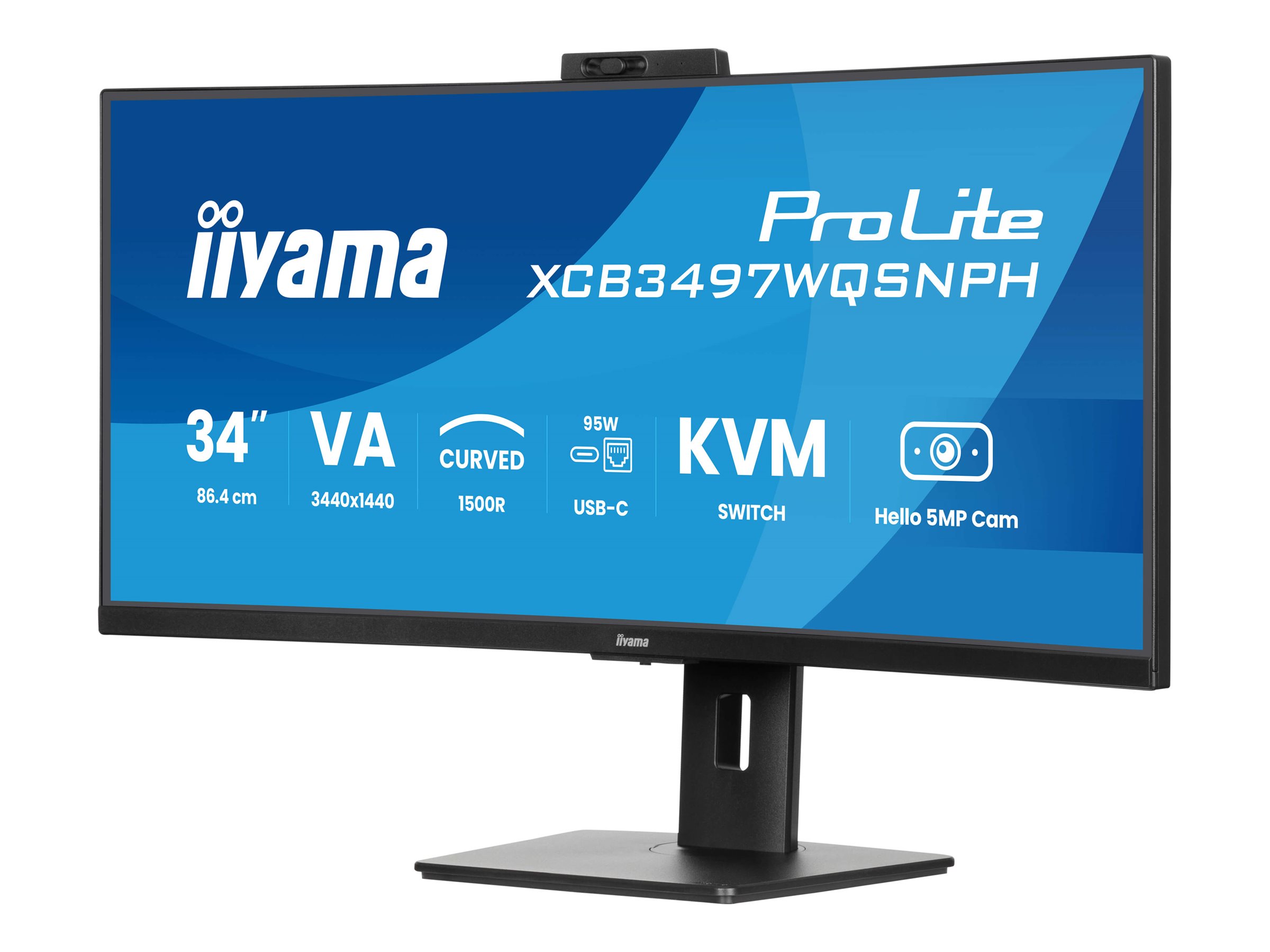 Iiyama ProLite XCB3497WQSNPH-B1 - LED-Monitor - gebogen - 86.4 cm (34")