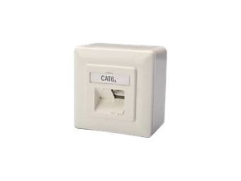 DIGITUS CAT 6A, Klasse EA, Datendose, designkompatibel, Aufputz