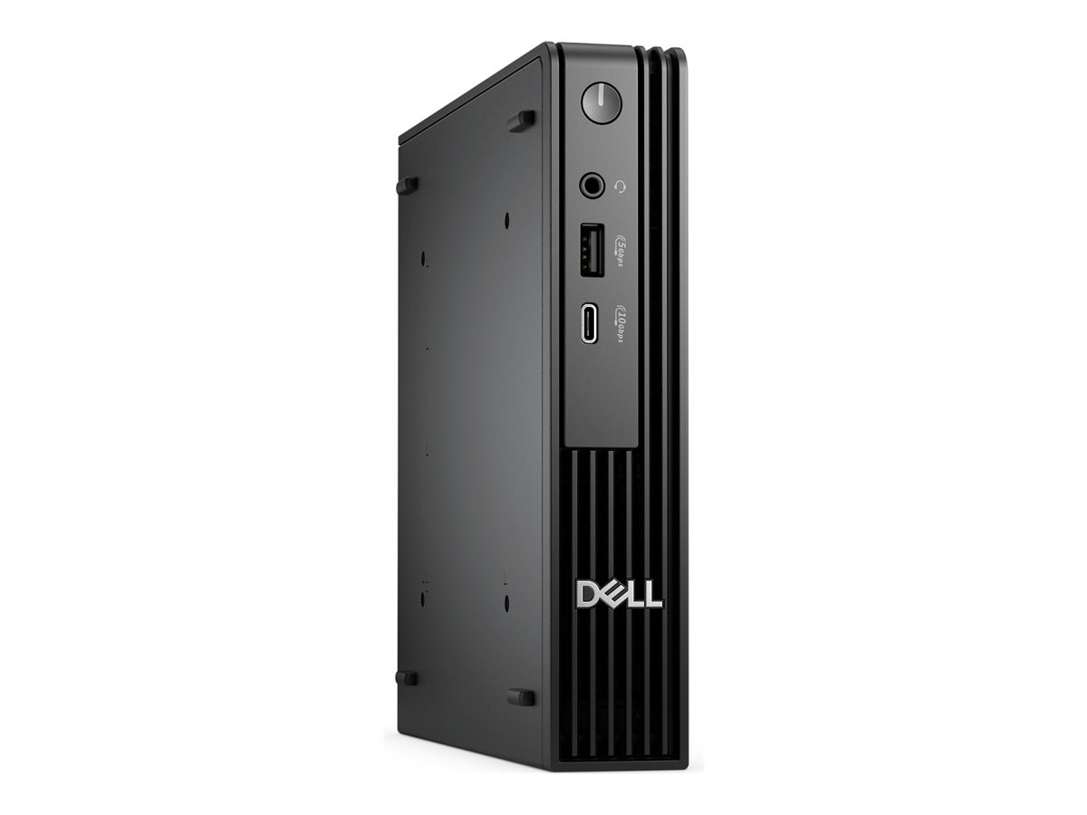 Dell Pro Micro QCM1250 - Micro - Core Ultra 7 265T  1.5 GHz - RAM 16 GB - SSD 512 GB - NVMe, TLC - Intel Graphics - 1GbE, Bluetooth, Wi-Fi 6E - WLAN Bluetooth, 802.11abgnacax (Wi-Fi 6E)