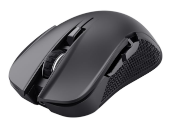 Trust GXT 931 Ybar - Maus - Mehrgeräte Gaming - Für Rechtshänder - Laser - 6 Tasten - kabelgebunden kabellos - Bluetooth 2.4 GHz - kabelloser Empfänger (USB)