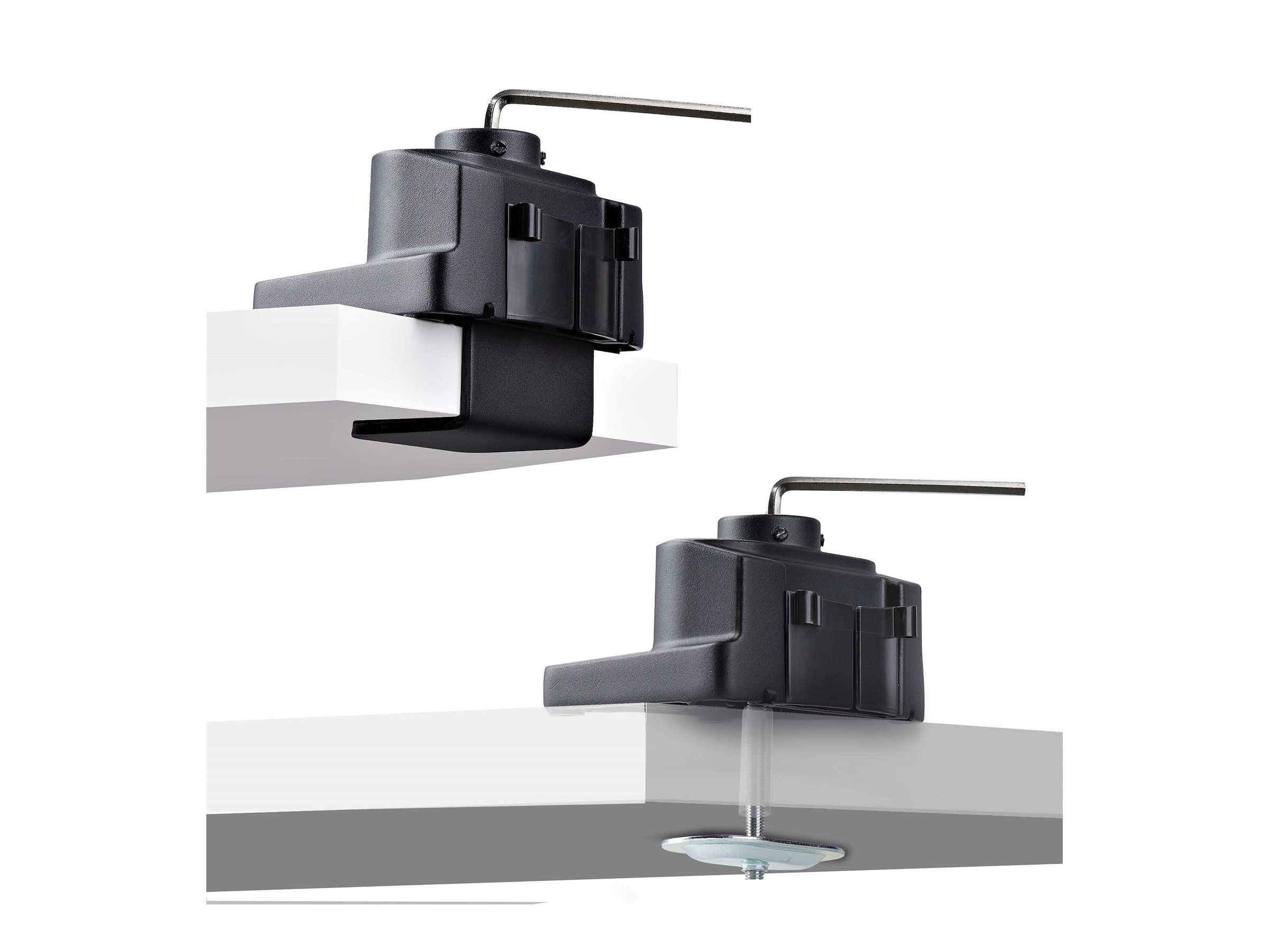 StarTech.com Monitortischhalterung, 3x 27" Monitore, VESA 75x75100x100 - Befestigungskit - einstellbarer Arm - für 3 LCD-Anzeigen - Kunststoff, Aluminium, Stahl - Schwarz - Bildschirmgröße bis zu 68,6 cm (bis zu 27 Zoll)