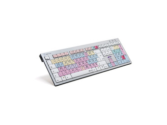 Logickeyboard Avid Pro Tools - Volle Größe (100%) - Kabelgebunden - USB - QWERTZ - Schwarz - Silber