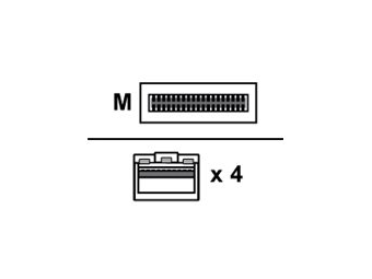 HPE Netzwerkkabel - SFP+ zu QSFP+ - 10 m - Glasfaser