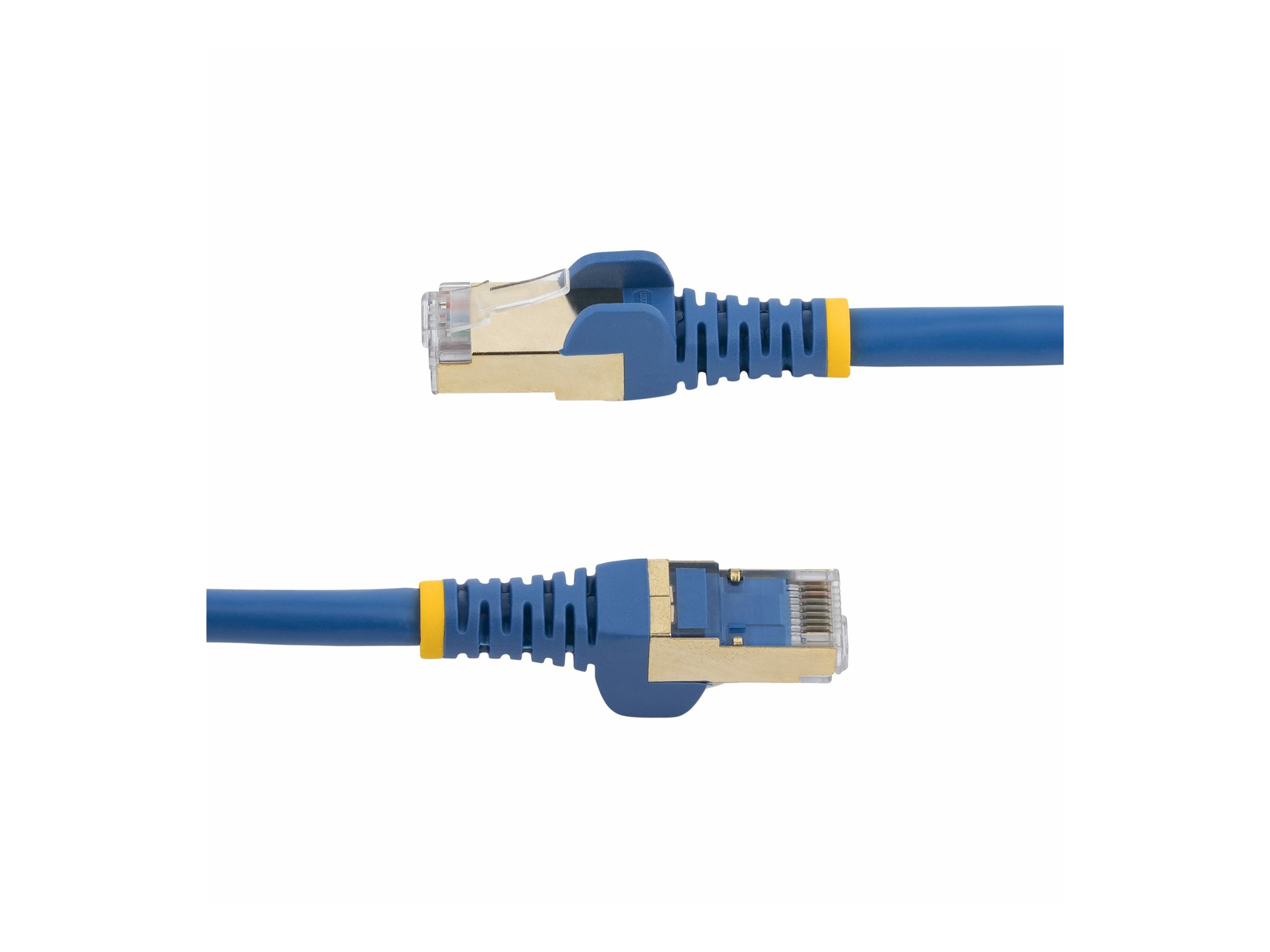 StarTech.com 1.5m CAT6A Ethernet Cable, 10 Gigabit Shielded Snagless RJ45 100W PoE Patch Cord, CAT 6A 10GbE STP Network Cable wStrain Relief, Blue, UL Certified WiringTIA - Category 6A - 26AWG (6ASPAT150CMBL)