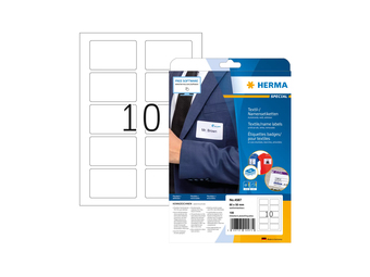 HERMA 4587 - Weiß - Abgerundetes Rechteck - Entfernbar - A4 - Seide - Laser