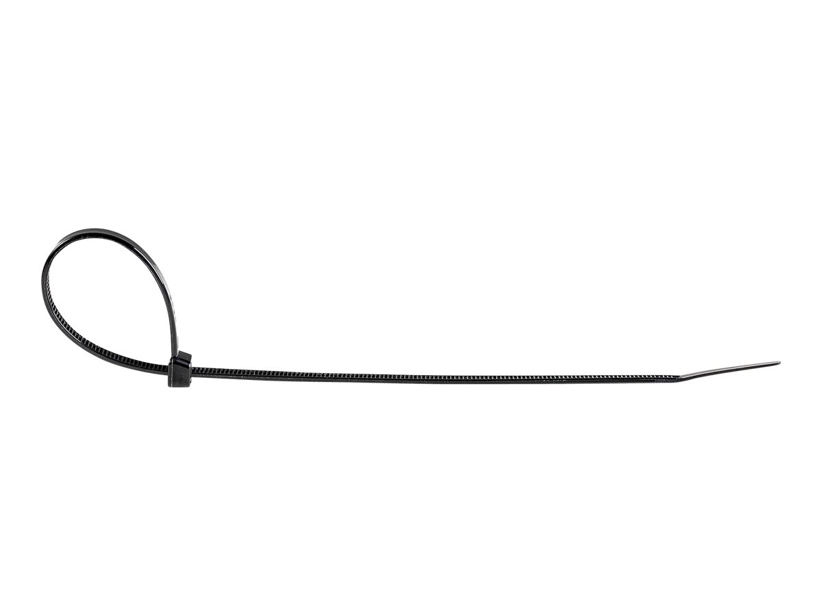 StarTech.com 8"(20cm) Cable Ties, 2-18"(55mm) Dia, 50lb(22kg) Tensile Strength, Nylon Self Locking Zip Ties, UL Listed, 1000 Pack, Black (CBMZT8BK)