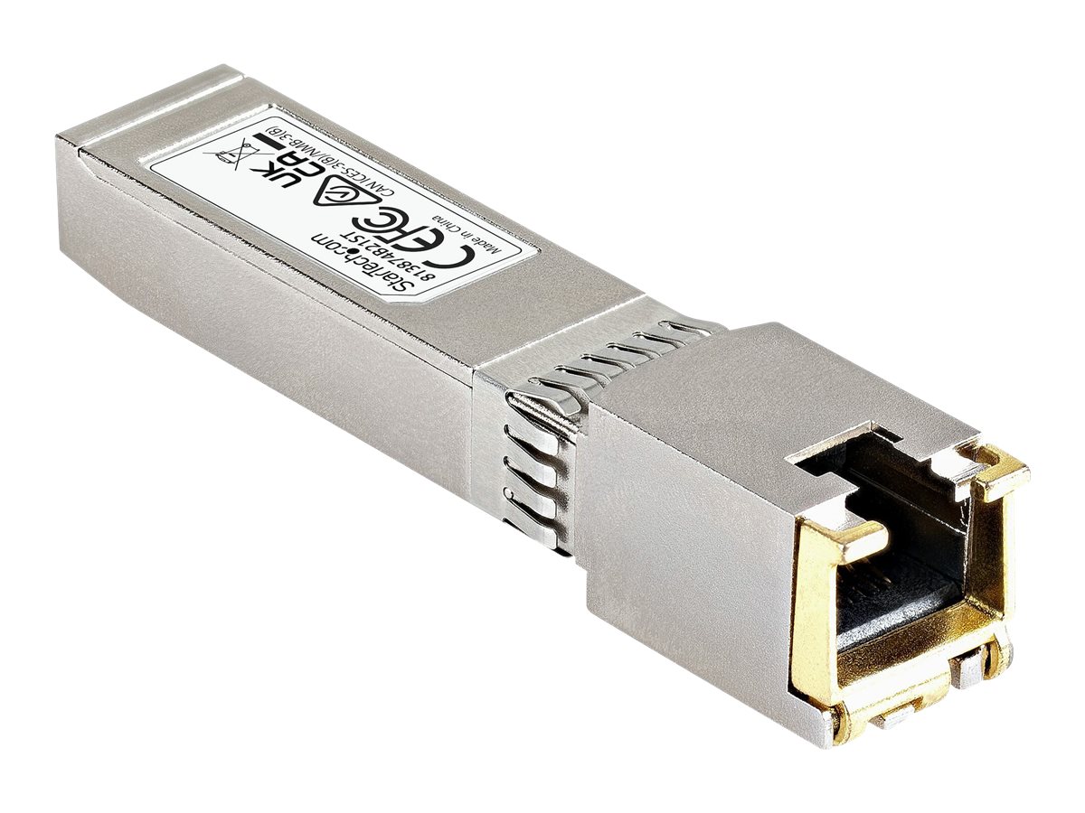 StarTech.com HP 813874-B21 kompatibles SFP+ Transceiver Modul - 10GBase-T - MSA konform - RJ45 SFP+ Modul - 10GBase-T - 30m mit CAT6a - SFP+-Transceiver-Modul (gleichwertig mit HP 813874-B21)