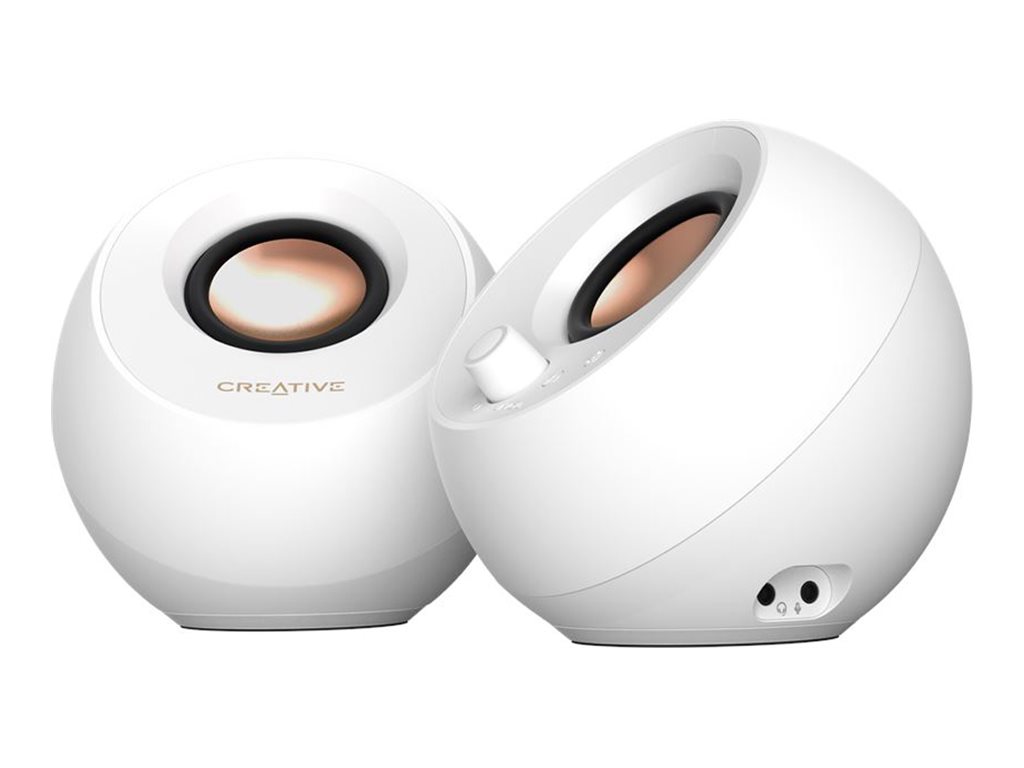 Creative Labs Creative Pebble Pro - Lautsprecher - für PC - 2.0-Kanal - kabellos - Bluetooth - USB - 30 Watt (Gesamt)