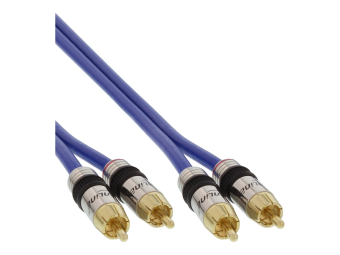 InLine Cinch Kabel AUDIO - PREMIUM - 2x Cinch Stecker  Stecker - 05m