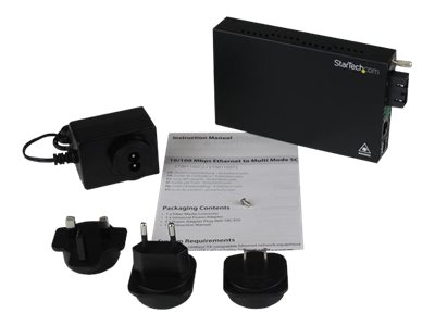 StarTech.com LWL  Glasfaser 10100 Mbits Ethernet SC Medienkonverter 2 km