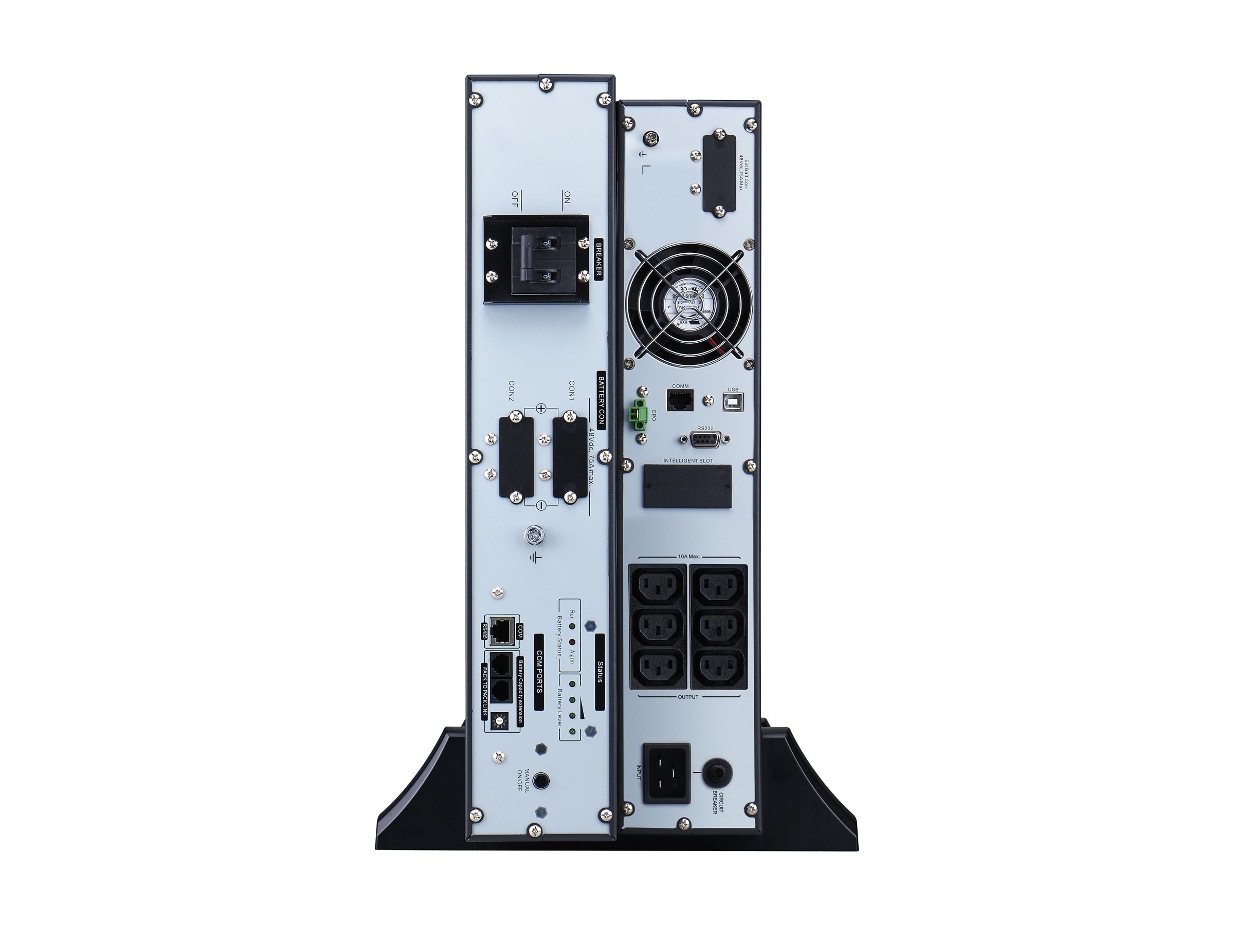 APC Easy UPS On-Line - USV (Rack - einbaufähig) - Wechselstrom 230 V - 1800 Watt - 2000 VA - Lithium-Ionen - RS-232, USB - Ausgangsanschlüsse 6 - 4U - 48.3 cm (19")