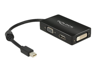 Delock Delock Adapter mini Displayport 1.1 male > VGA  HDMI  DVI female Passive