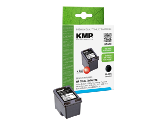 KMP H96BX - 10 ml - Hohe Ergiebigkeit - Schwarz - kompatibel - hängende Box - wiederaufbereitet - Tintenpatrone (Alternative zu HP 305XL)