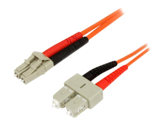 StarTech.com 2m Fiber Optic Cable - Multimode Duplex 62.5125 - LSZH - LCSC - OM1 - LC to SC Fiber Patch Cable (FIBLCSC2)
