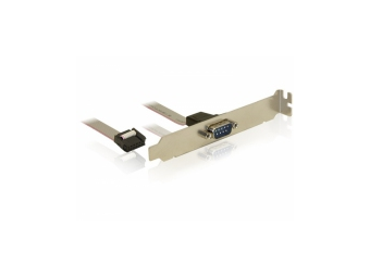Delock Slot Bracket > 1 x Serial - Serielles Bedienfeld - 9-polig IDC (W)