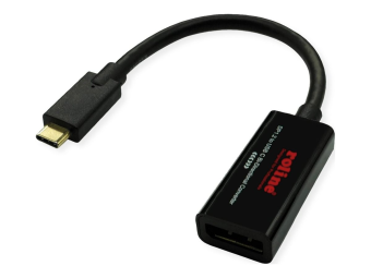 ROLINE Adapterkabel - 24 pin USB-C (M) zu DisplayPort (W)