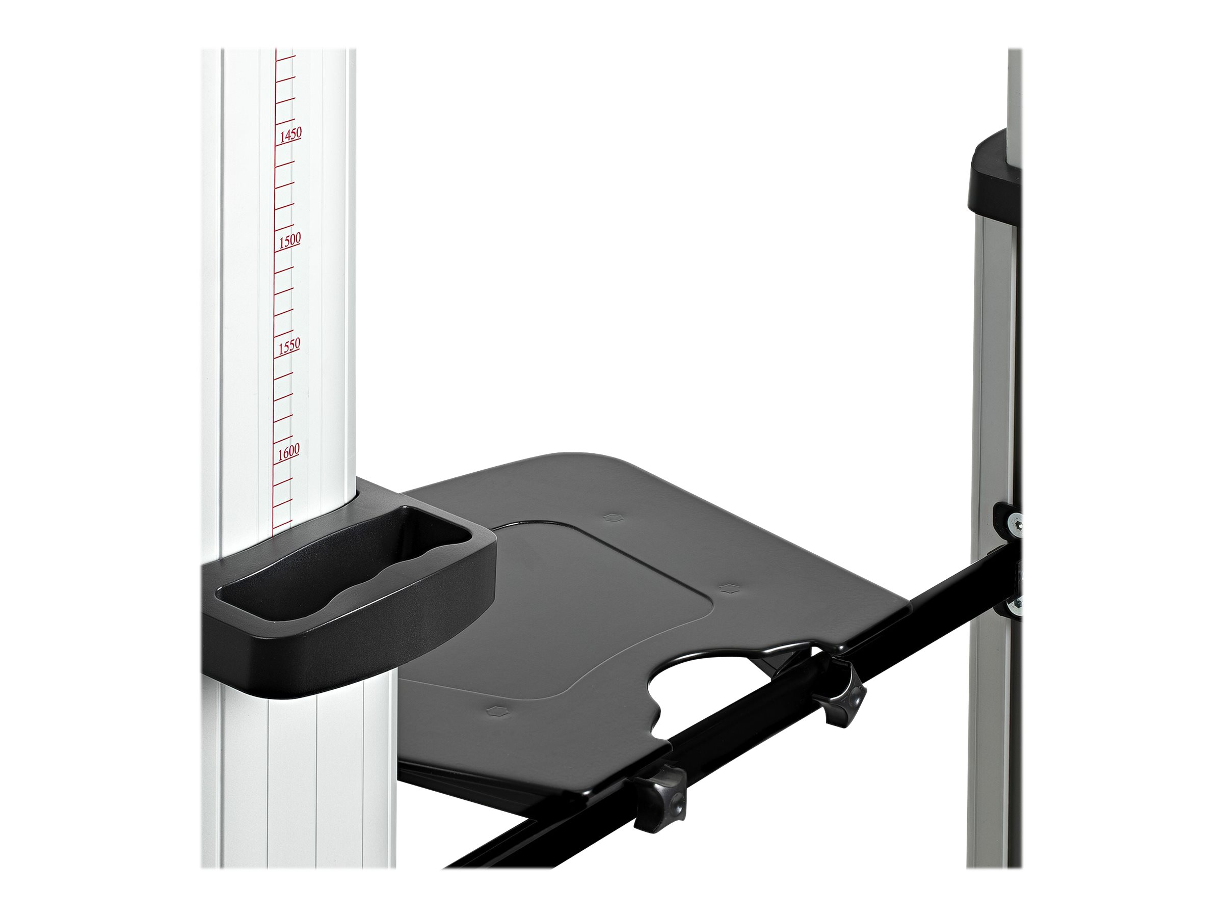 StarTech.com Doppel TV Ständer mit rollen für 37-60 Zoll VESA Bildschirme jeweils bis 50kg - HöhenverstellbarerSchwenkbarer TV Rollwagen - Präsentationswagen für zwei TVs mit Ablage -  (STNDMTVDUO)