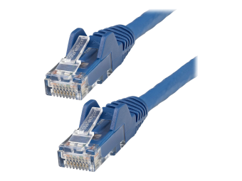 StarTech.com 15m Netzwerkkabel CAT6 - LSZH(weniger Rauch, Halogenfrei) - 10Gbit 650MHz 100W POE RJ45 UUTP LAN-Patch Kabel - Blau, ETL Zertifizierung, 24AWG, Installationskabel (N6LPATCH15MBL)