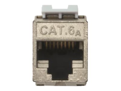 DIGITUS CAT 6A Keystone Modul, geschirmt mit intelligentem Kabelmanager, Set (24 Stück)